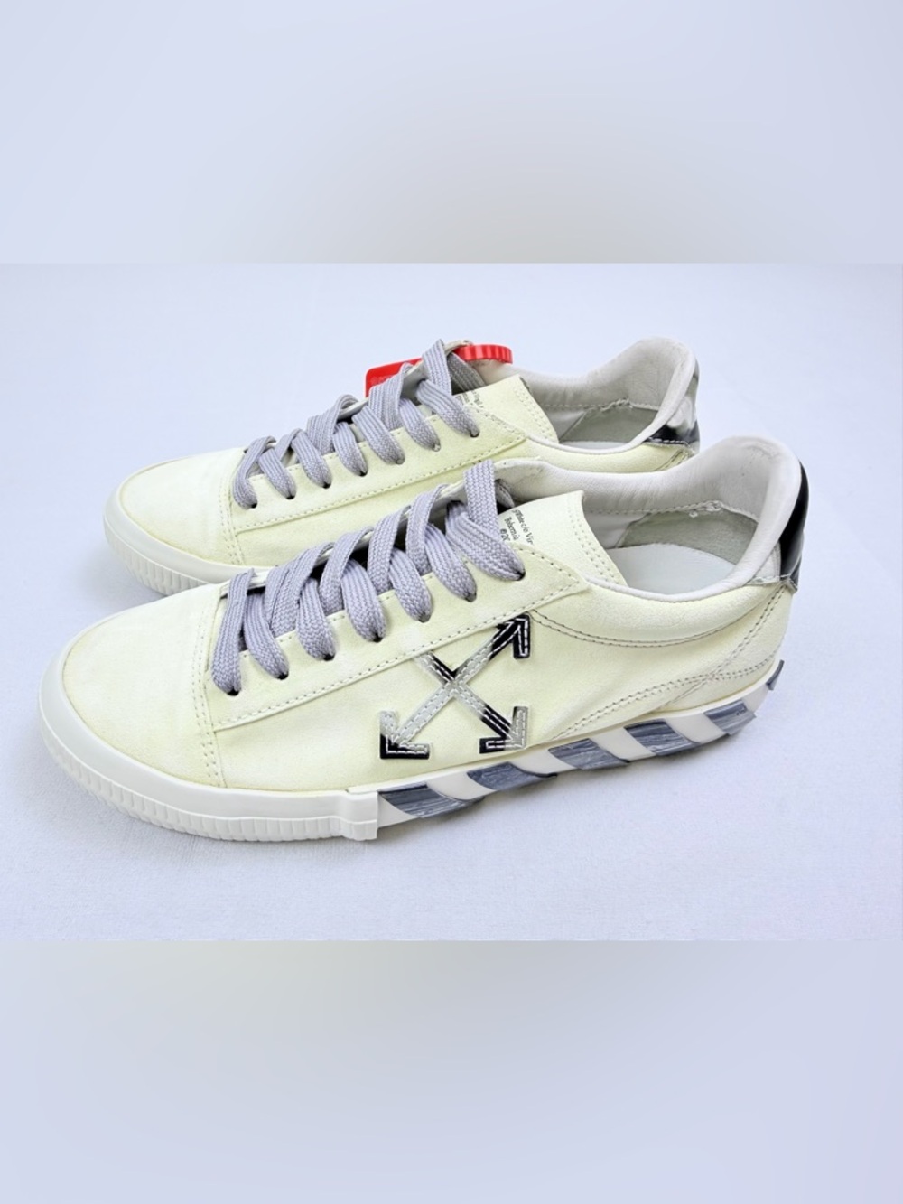 Off-White Vulcanized Sneakers EU 40 Women THIS THAT Cream
